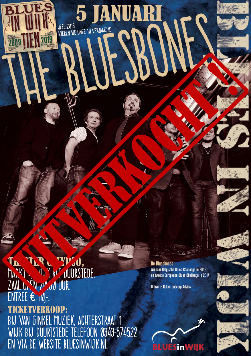 bluesbones uitverkocht